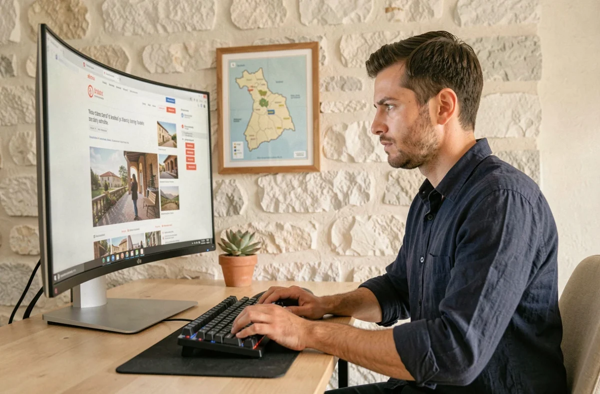 Développeur web de Gard Web Création travaillant sur la conception d'un site pour un client local